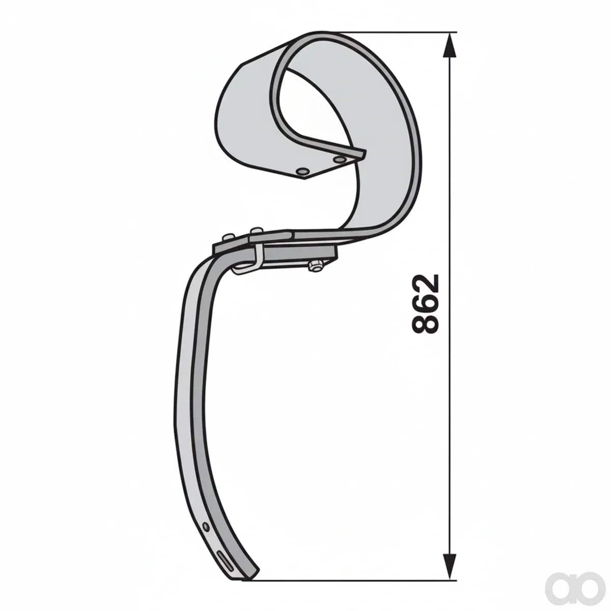 Prillinger - 00240418 - Blattfederzinke Einbauhoehe 673
