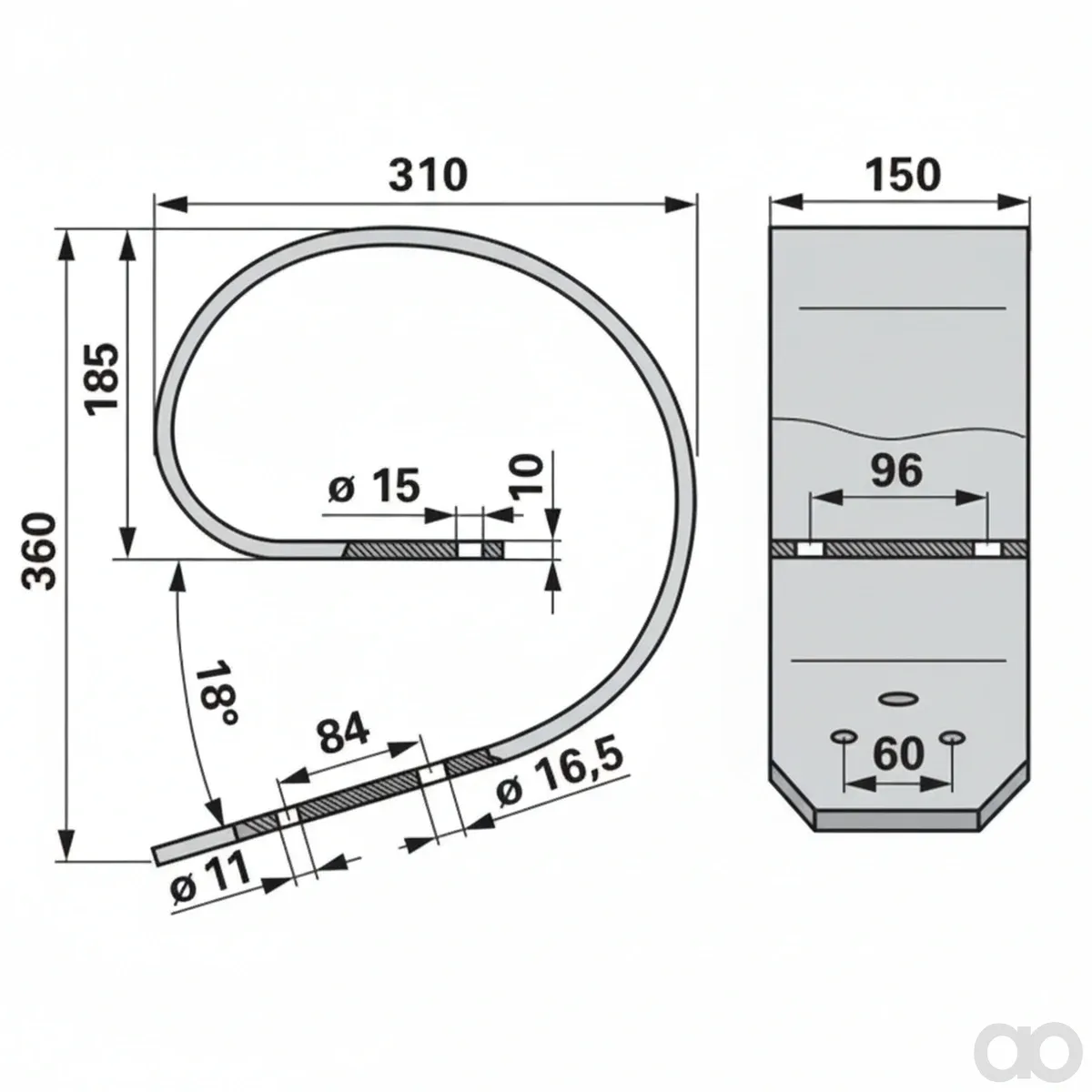 Prillinger - 00240431 - Oberfeder 150X10