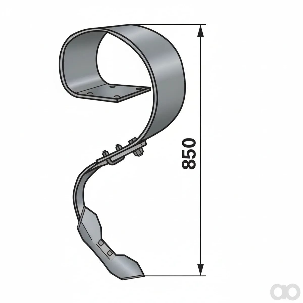 Prillinger - 00240433 - Blattfederzinke Einbauhoehe 655
