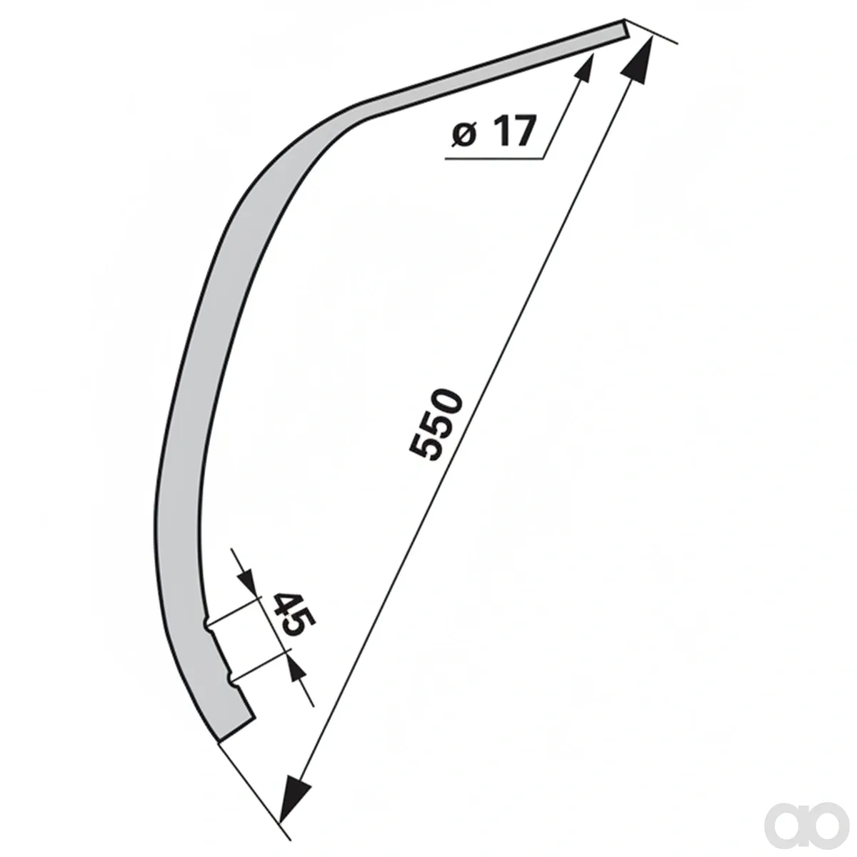 Prillinger - 00240435 - Unterfeder Lochabstand 45