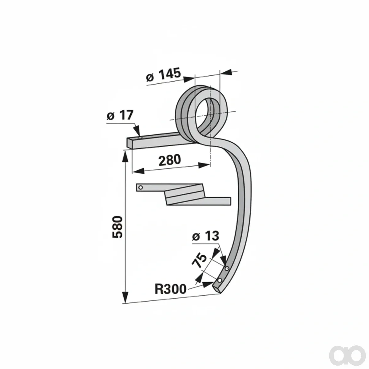 Prillinger - 00240547 - Grubberstiel Stangen Gedreht 35x35