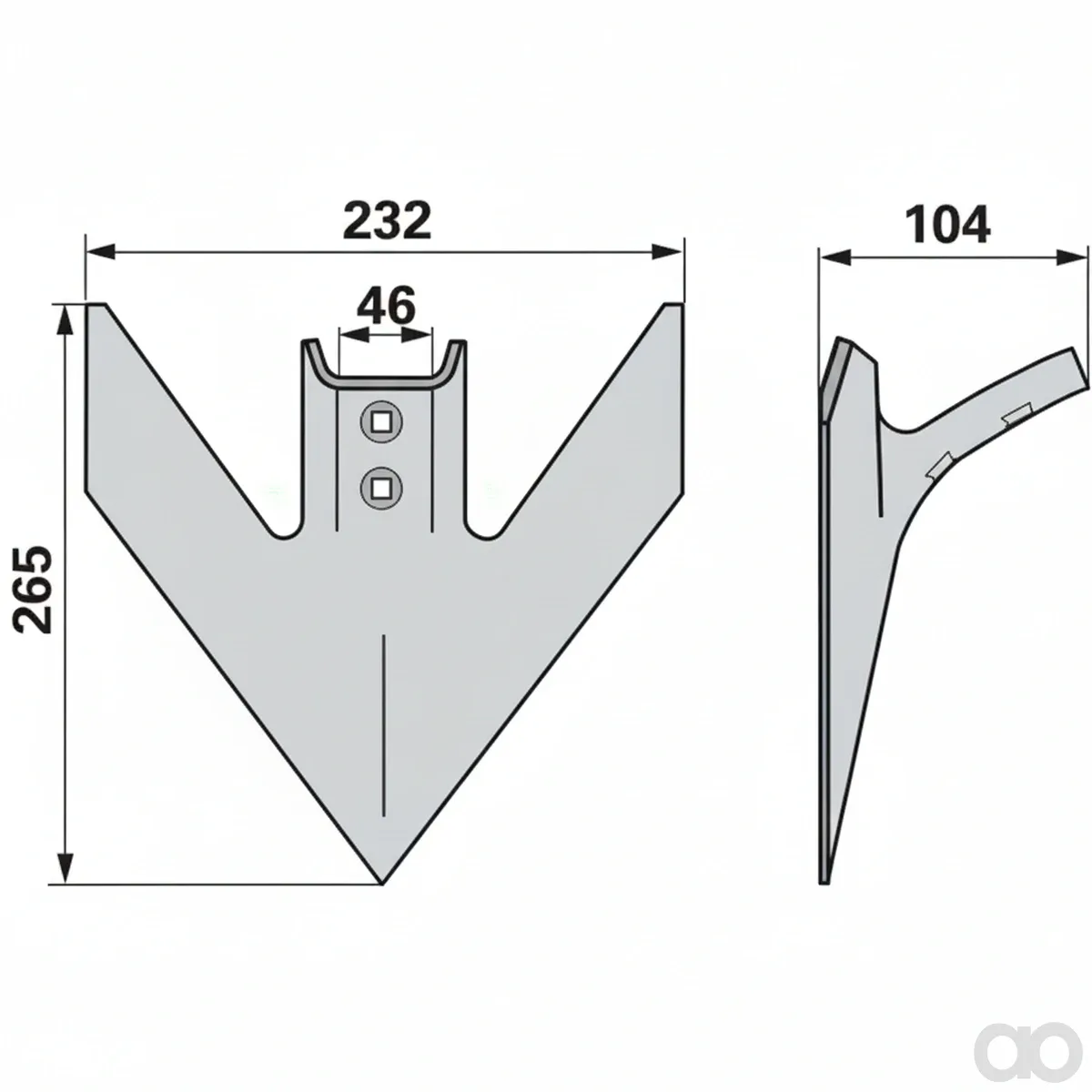 Prillinger - 00240643 - Gaensefusschare Breite 240 Loch