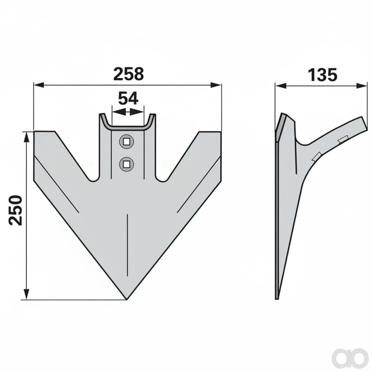 Prillinger - 00240650 - Gaensefusschare Breite 250 Loch