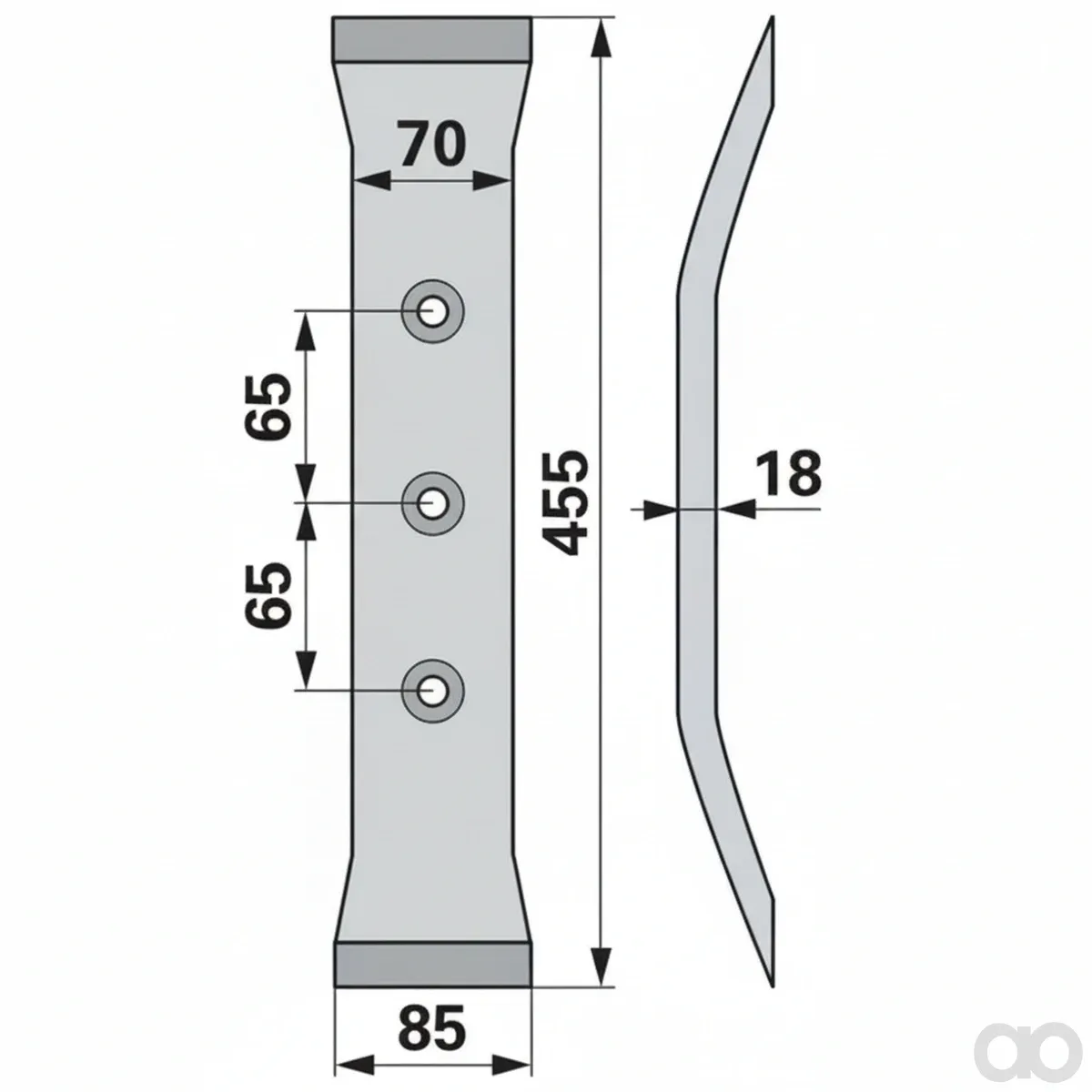Prillinger - 00240655 - Grubberschare Arbeitsbreite 70