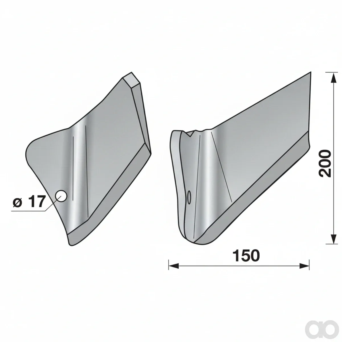 Prillinger - 00240713 - Fluegelschare Stangen Anstelle von