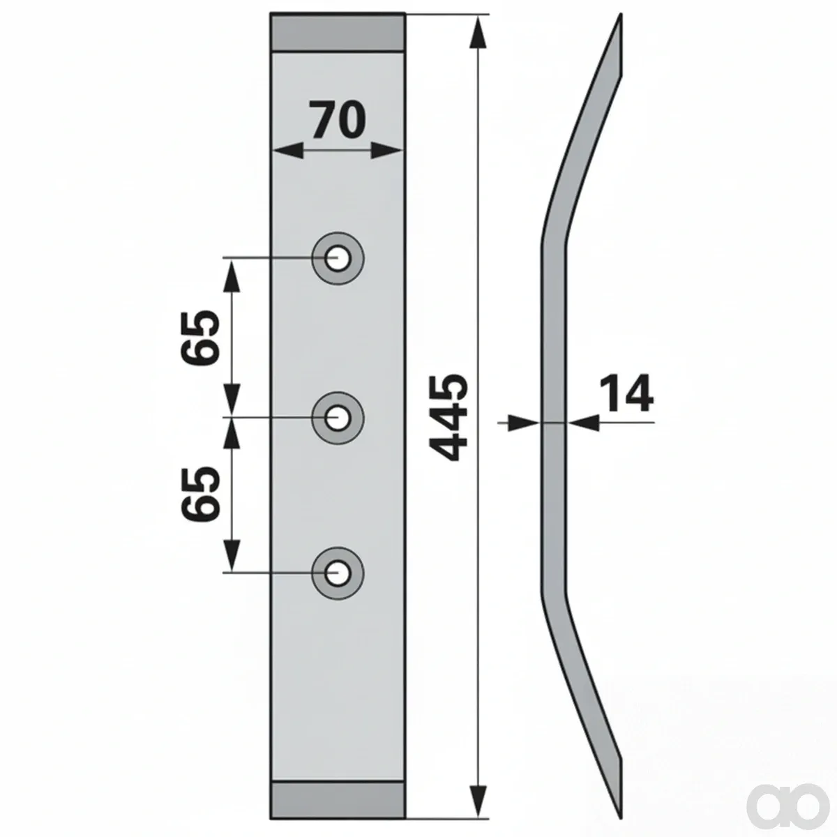 Prillinger - 00240729 - Grubberschare Arbeitsbreite 70