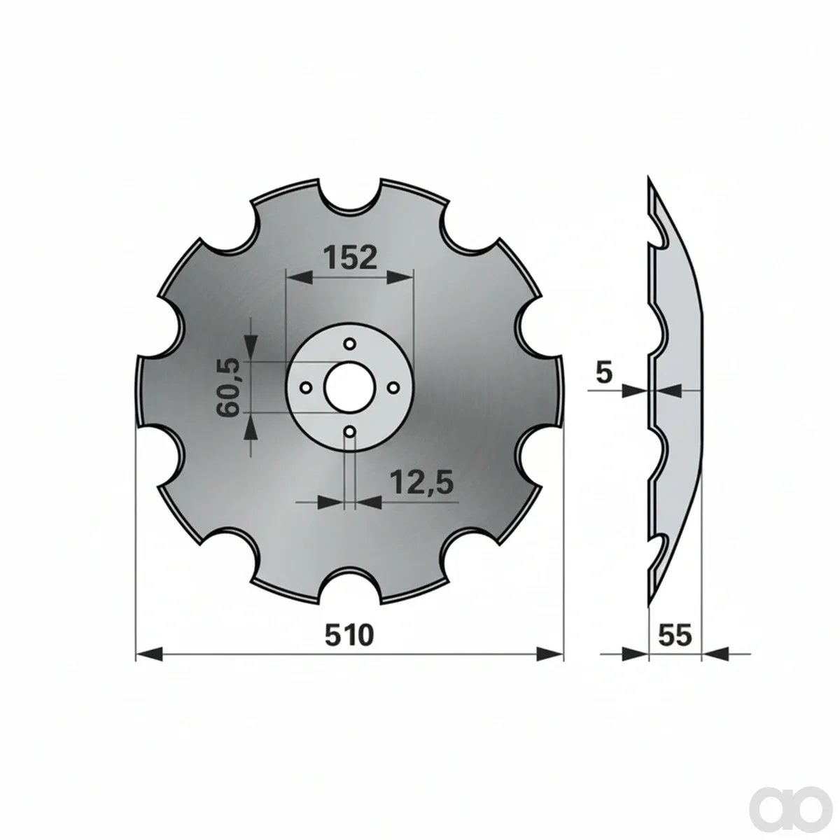 Prillinger - 00240963 - Eggenscheibe Anstelle Von Kno