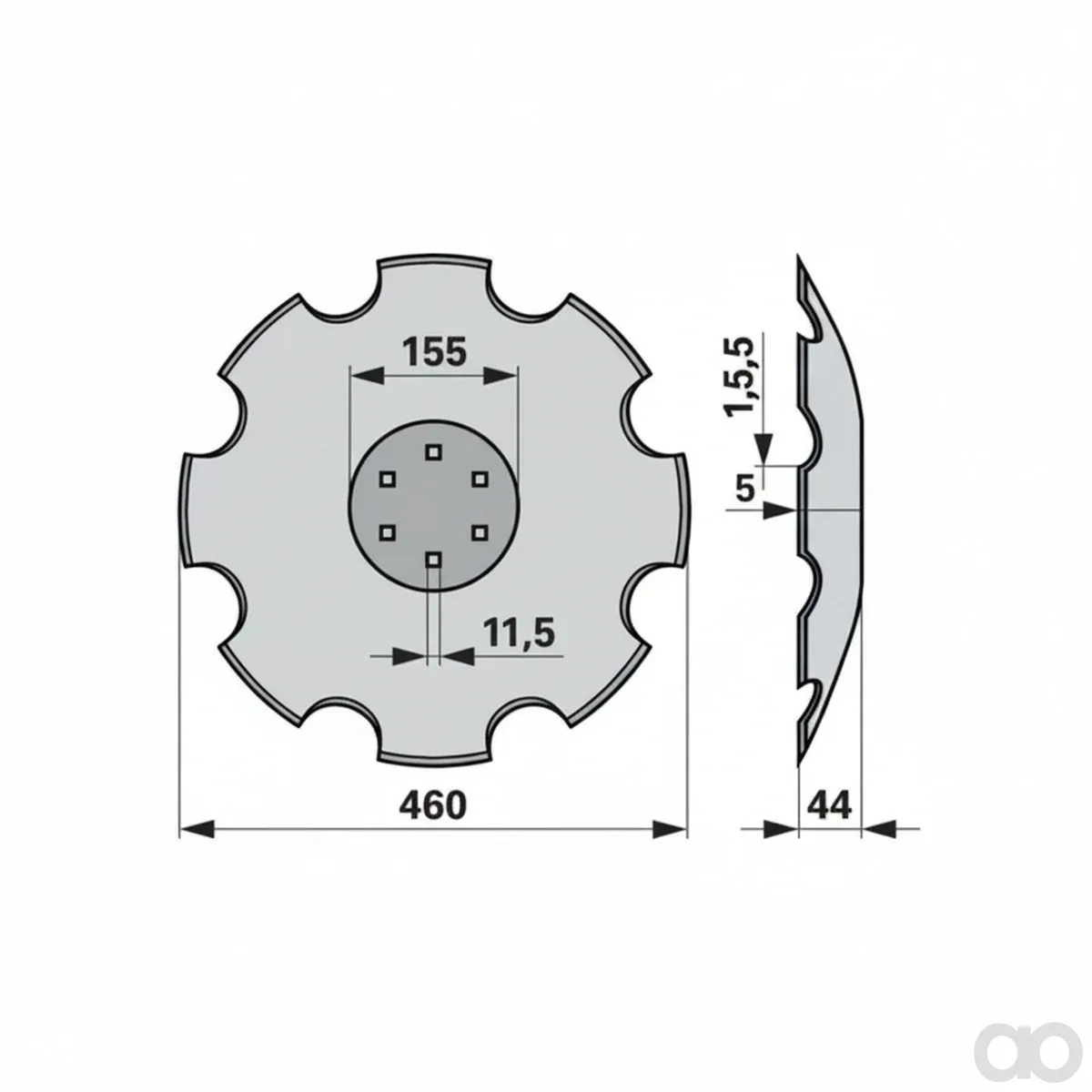 Prillinger - 00240969 - Eggenscheibe Anstelle Von Kuh