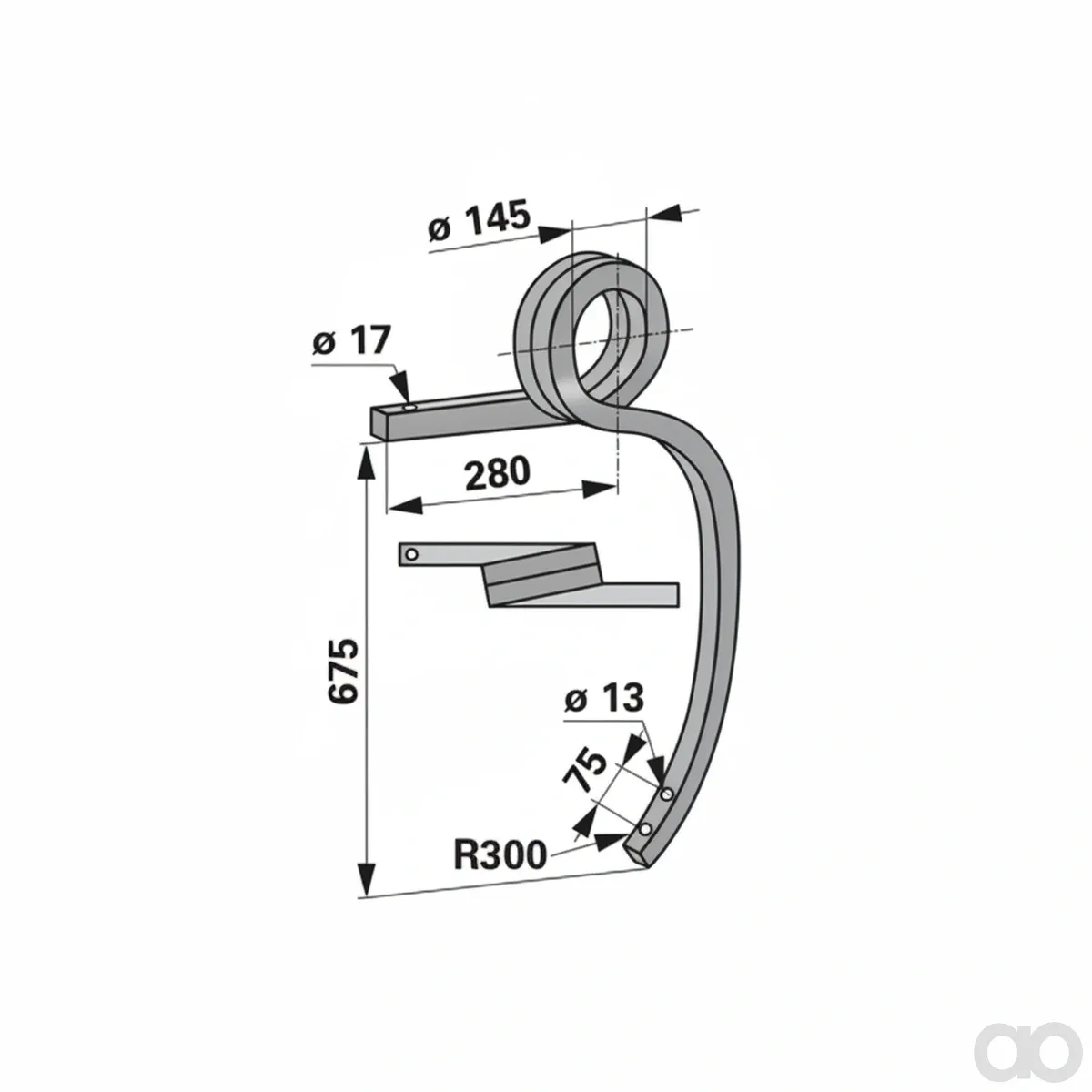 Prillinger - 00241331 - Schwergrubberstiel Stangen Anstelle