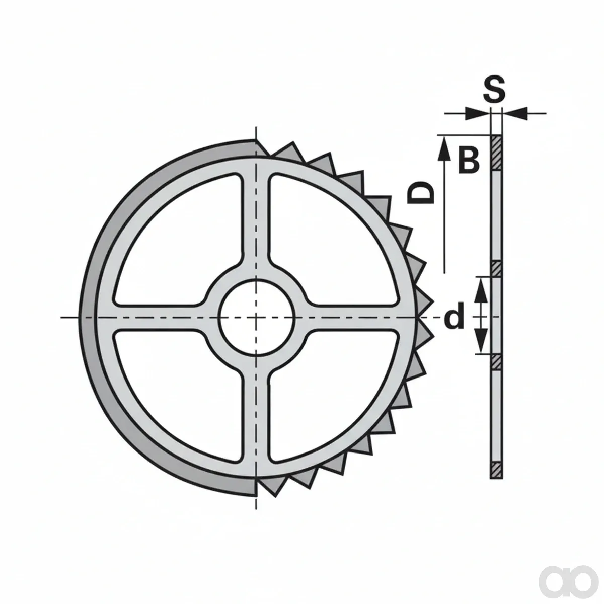 Prillinger - 00250015 - Sternring Ad 530 Bohrung 118 S