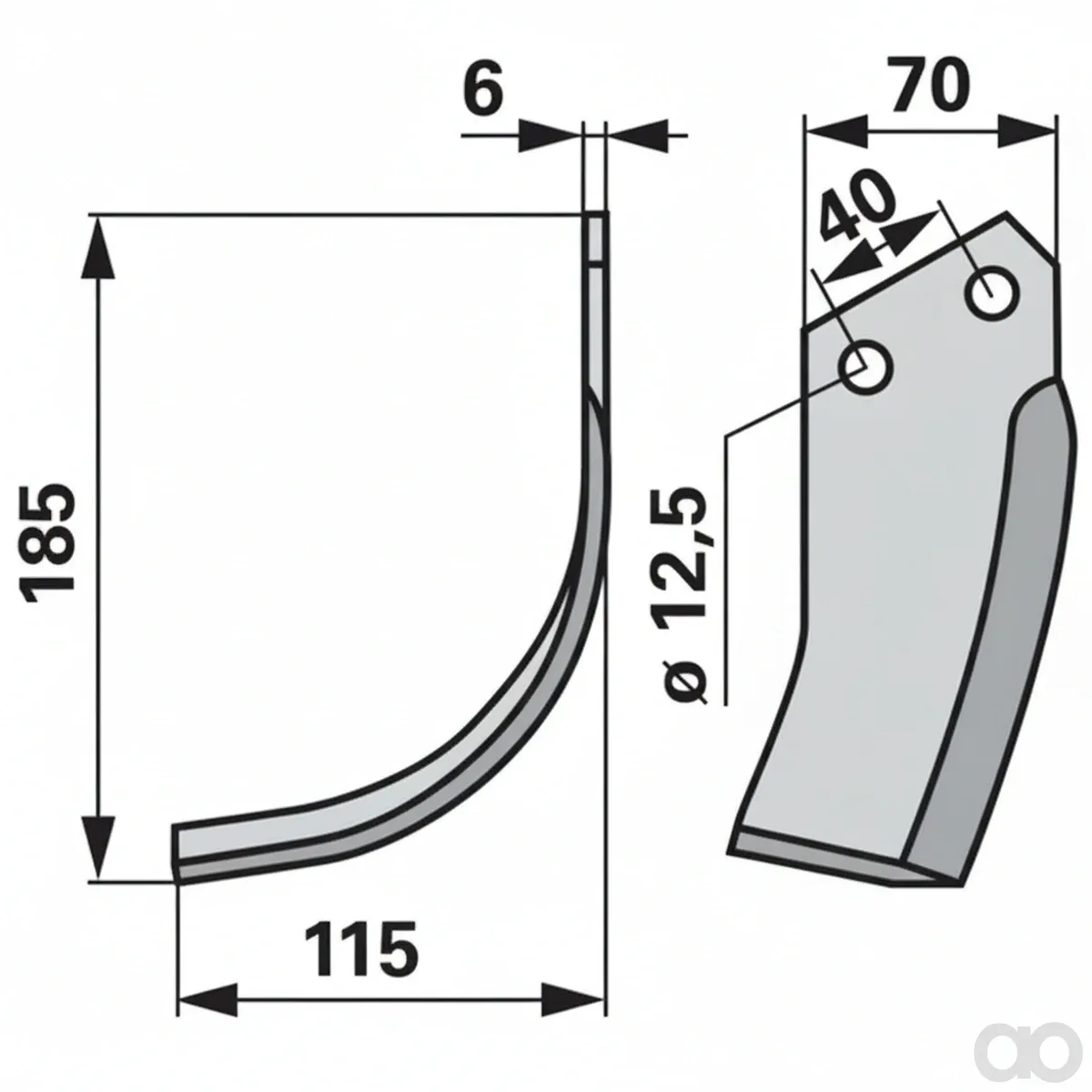 Prillinger - 00270221 - Bogenmesser Stangen Anstelle Von