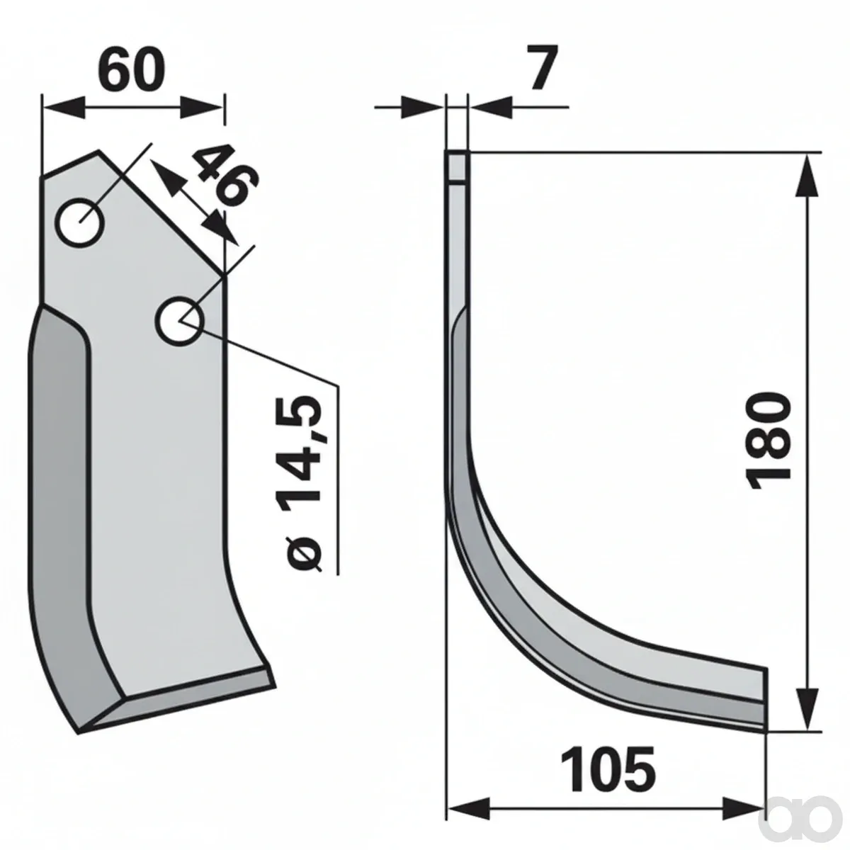 Prillinger - 00270650 - Bogenmesser Rechts Anstelle Von