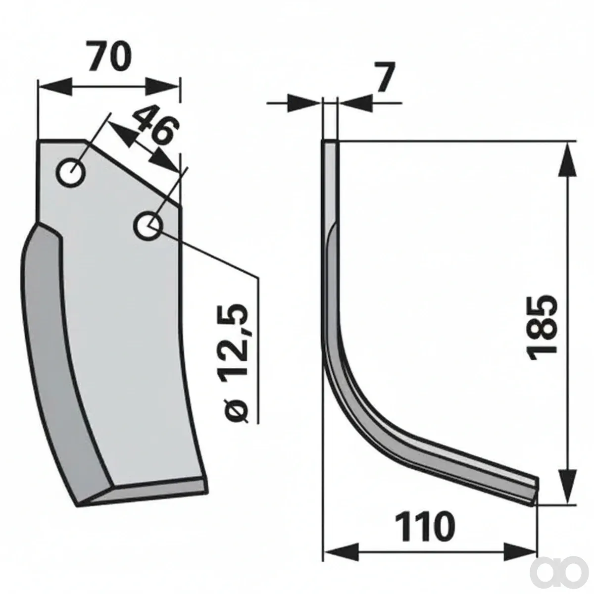 Prillinger - 00270728 - Bogenmesser Rechts Anstelle Von
