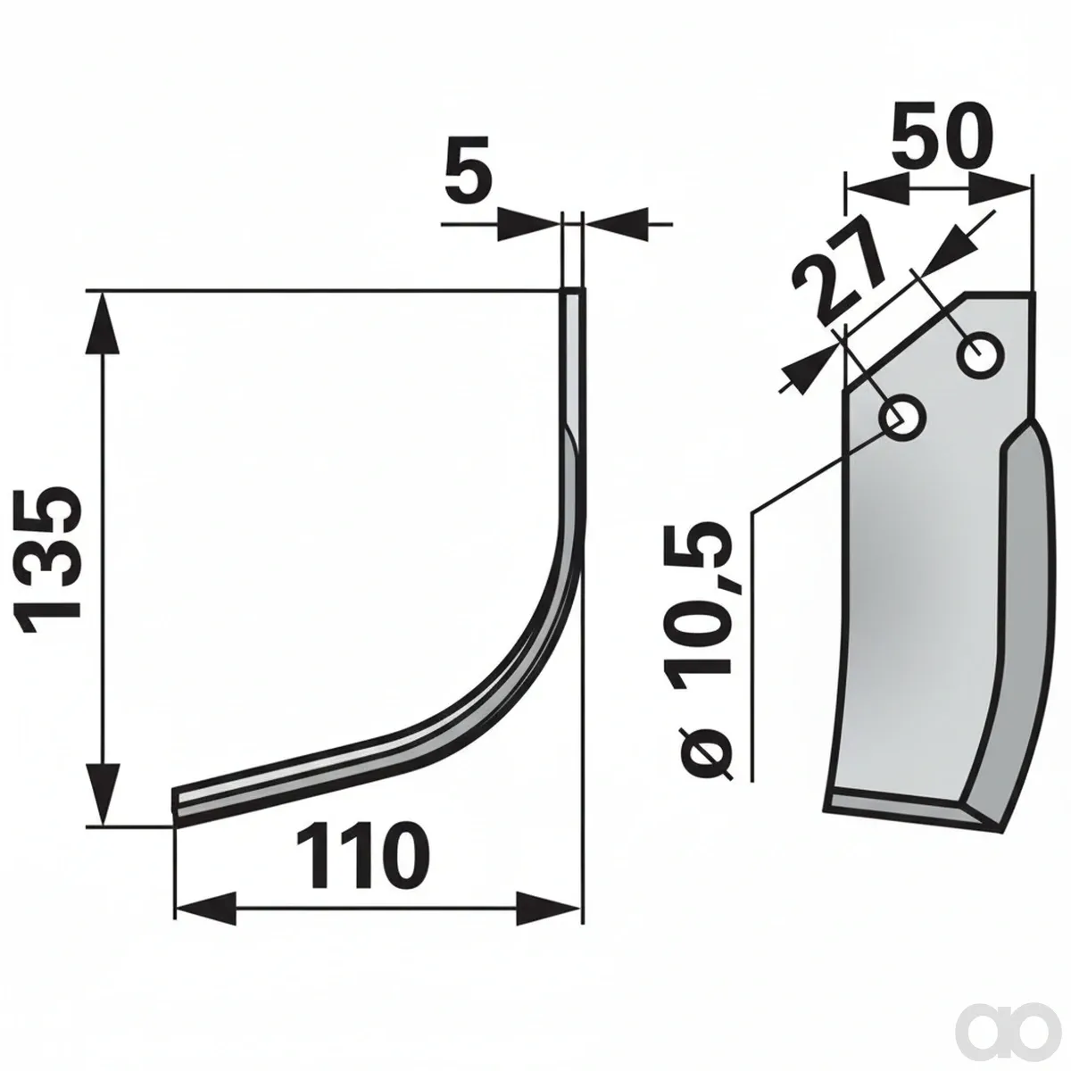 Prillinger - 00270755 - Bogenmesser Stangen Anstelle V
