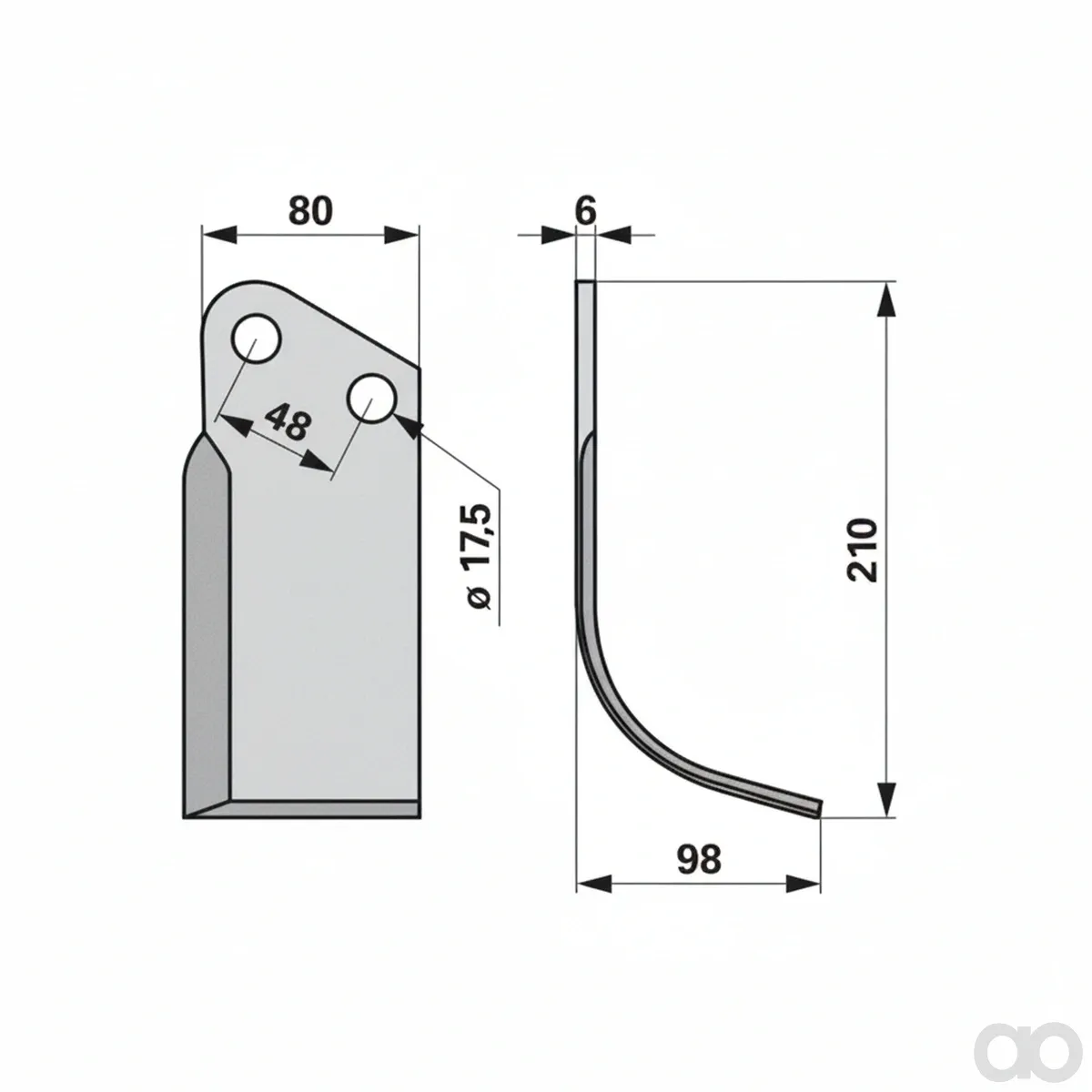 Prillinger - 00270802 - Bogenmesser Rechts Anstelle V