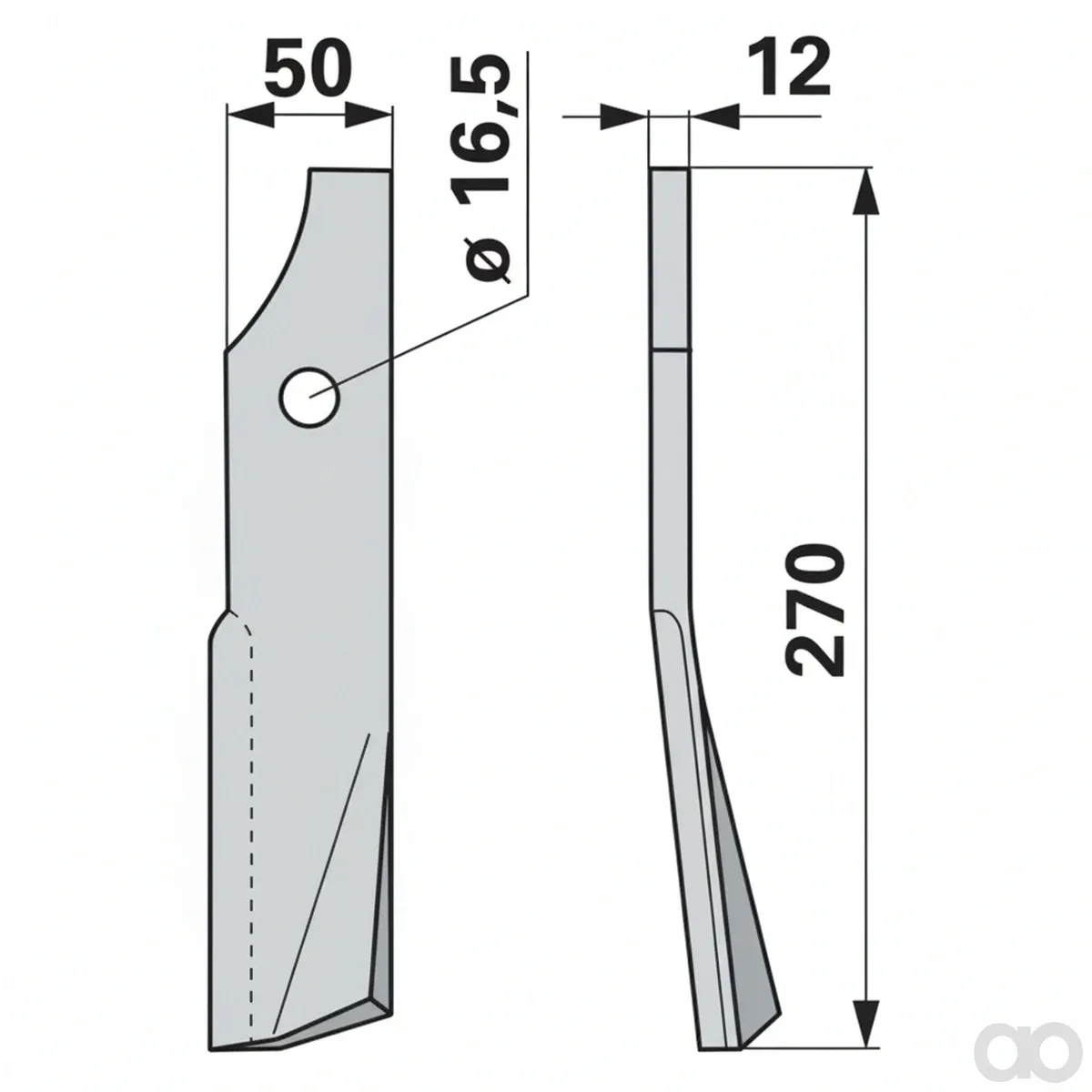 Prillinger - 00270902 - Fraesmesser Rechts Anstelle V