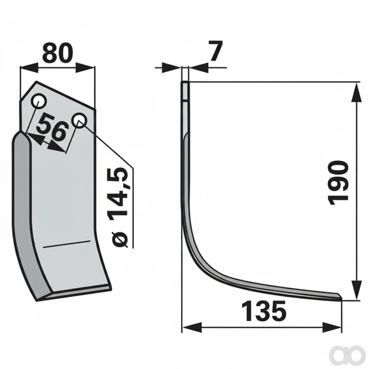 Prillinger - 00270932 - Winkelmesser Rechts Anstelle V