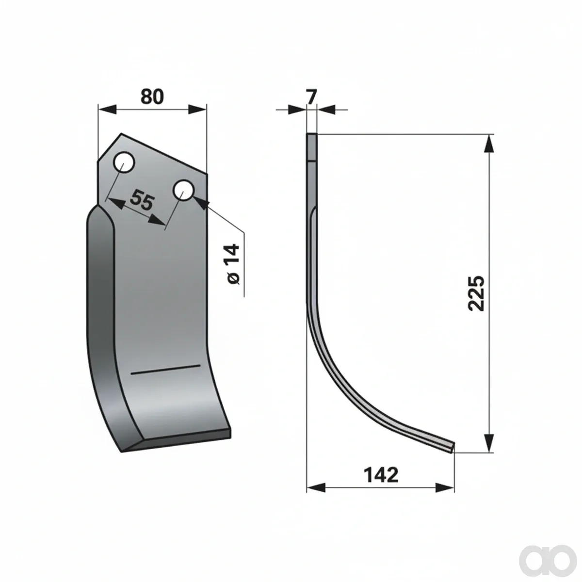 Prillinger - 00270934 - Bogenmesser Rechts Anstelle V