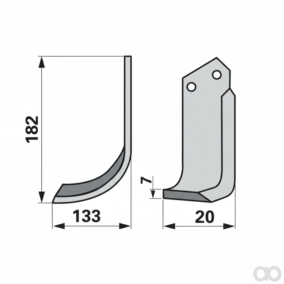 Prillinger - 00271065 - Bogenmesser Stangen Anstelle V