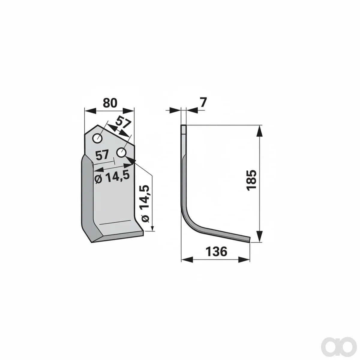 Prillinger - 00271126 - Winkelmesser Rechts Anstelle V