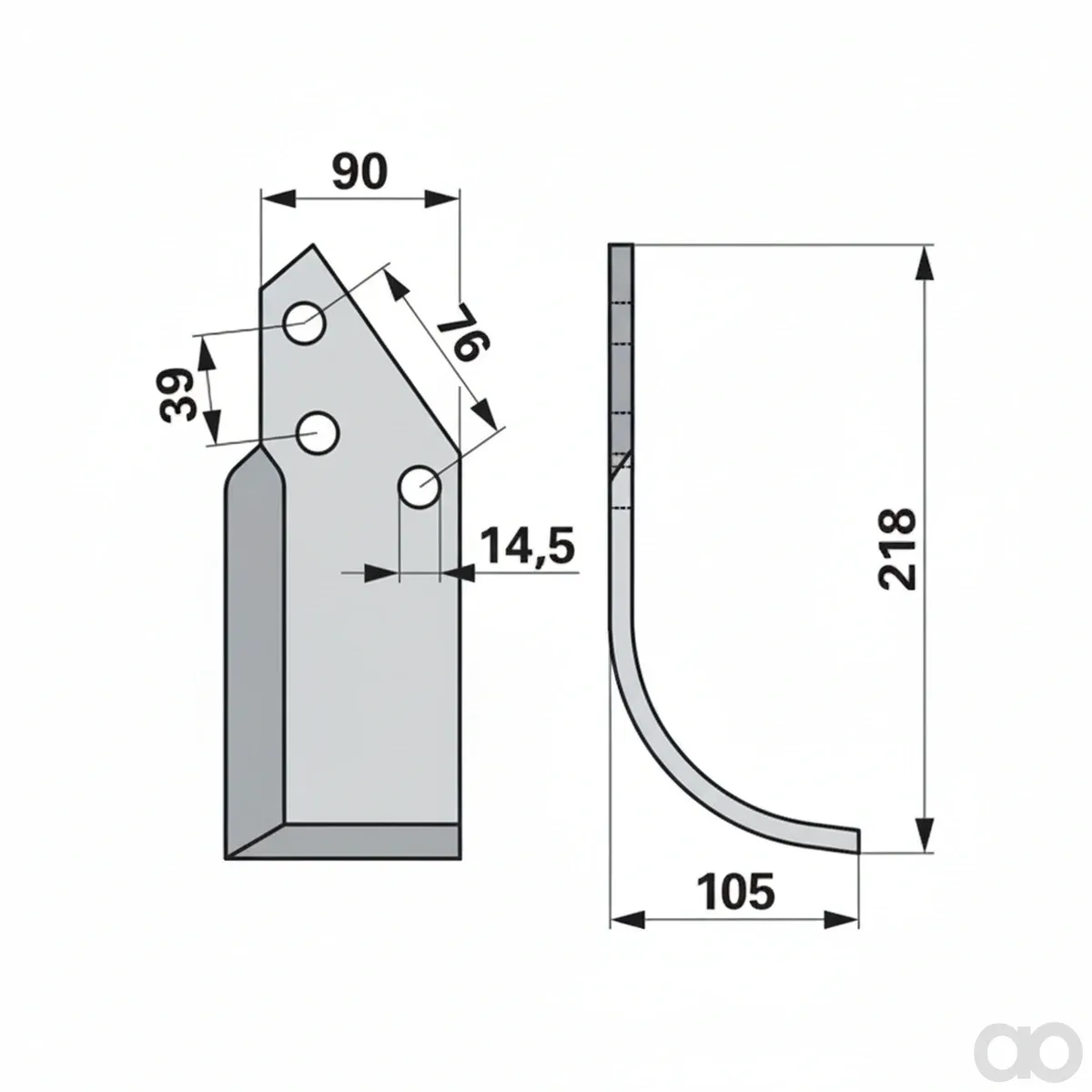 Prillinger - 00271206 - Bogenmesser Rechts Anstelle