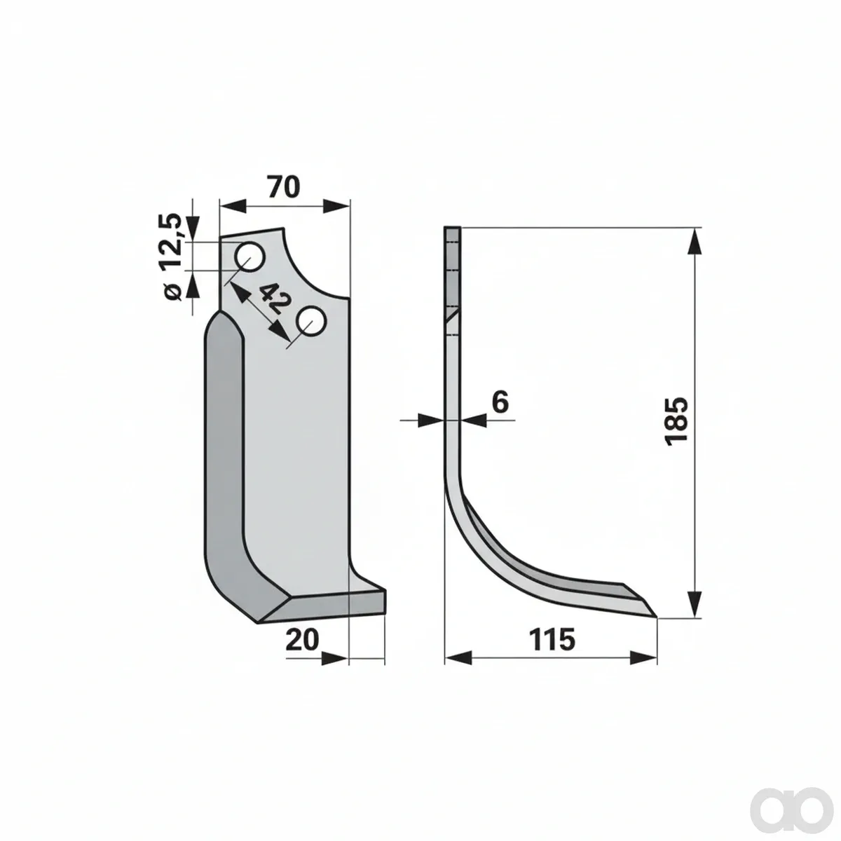 Prillinger - 00271232 - Bogenmesser Rechts Anstelle Von