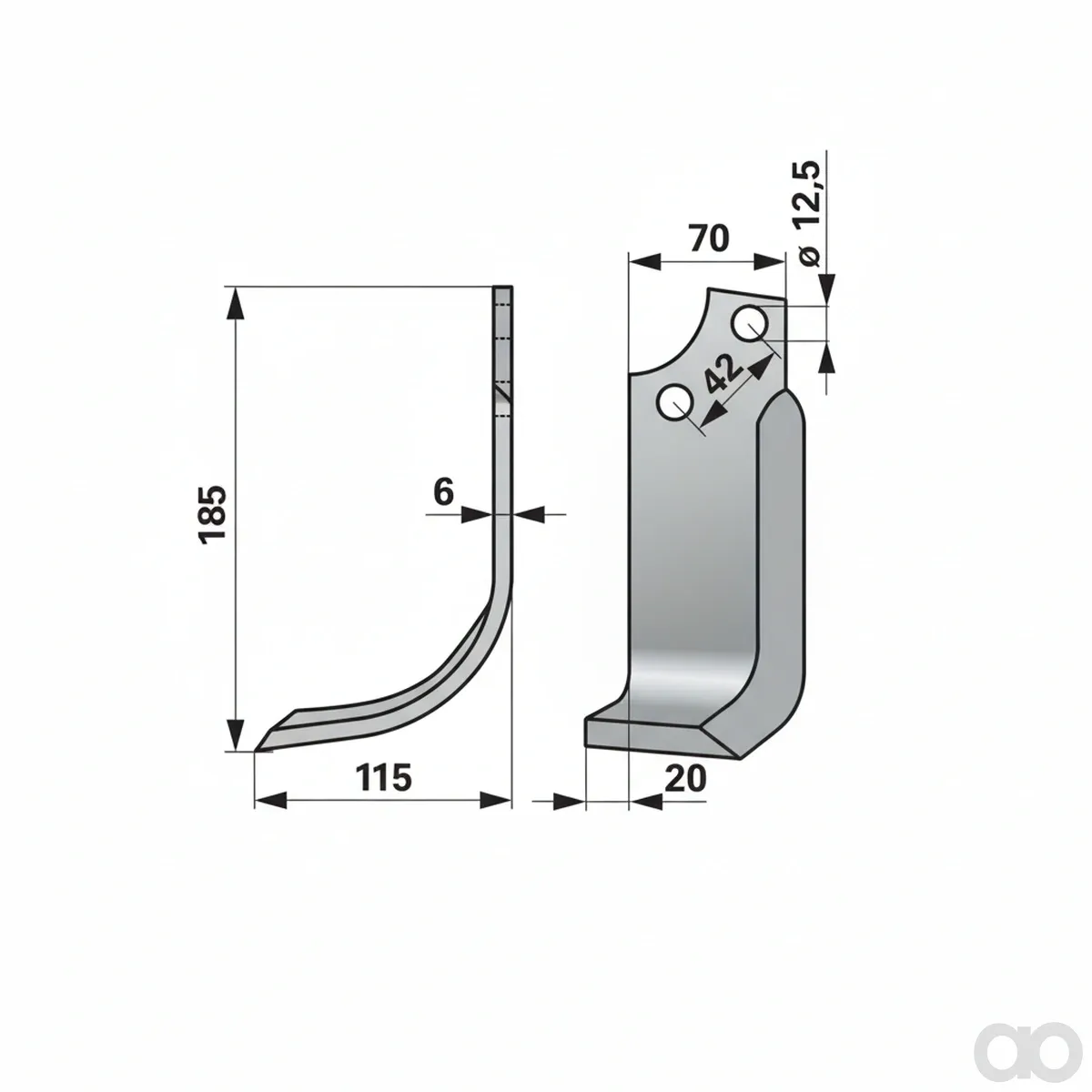 Prillinger - 00271233 - Bogenmesser Stangen Anstelle Von