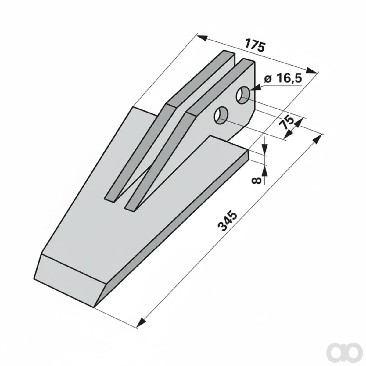 Prillinger - 00271236 - Spaten Arbeitsbreite = 175
