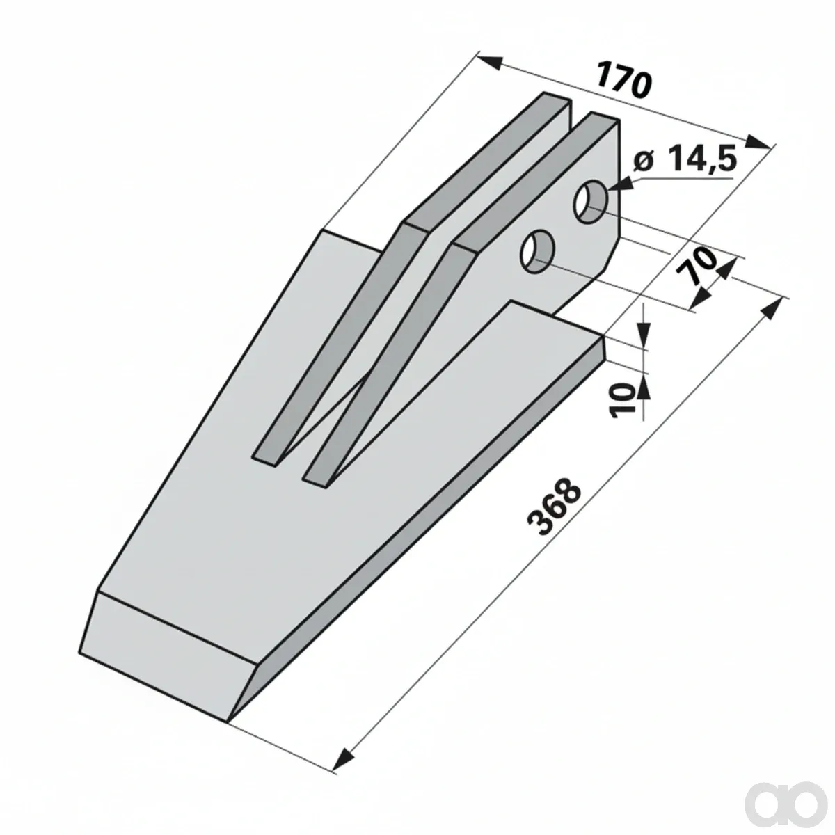 Prillinger - 00271241 - Spaten Arbeitsbreite = 170