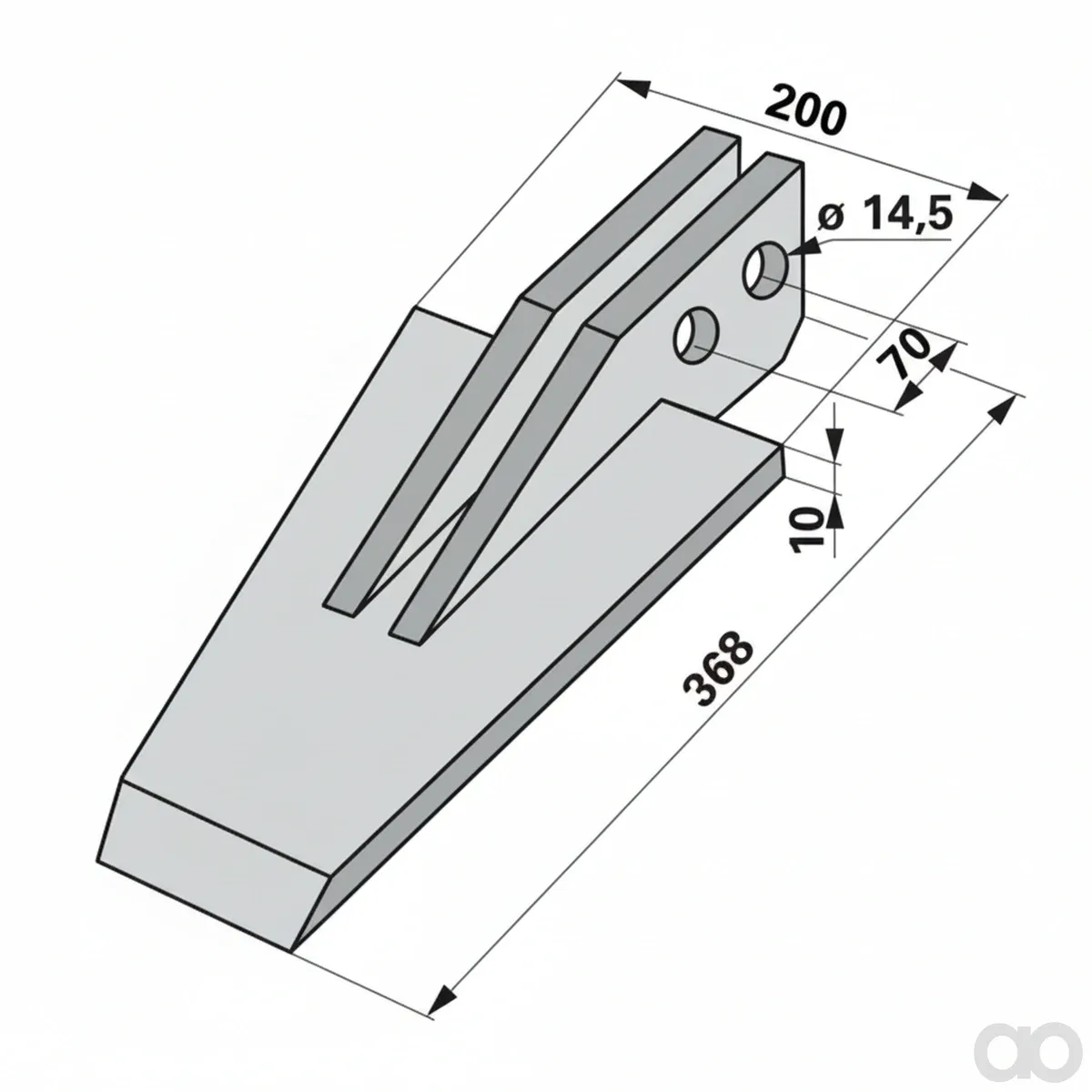 Prillinger - 00271242 - Spaten Arbeitsbreite = 200