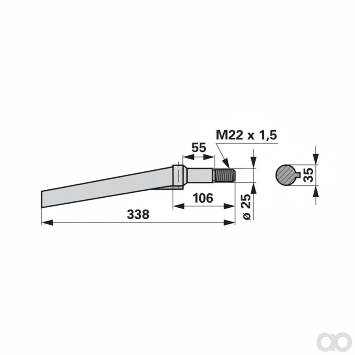 Prillinger - 00280316 - Kreiseleggenzinke Gerade Rotor
