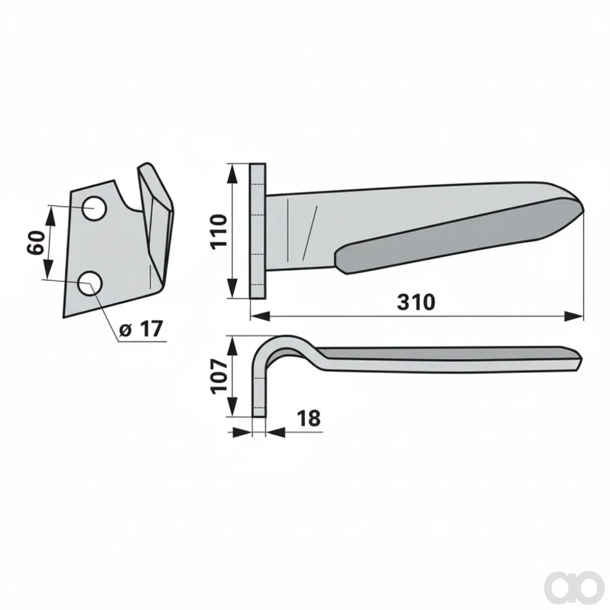 Prillinger - 00281005 - Kreiseleggenzinke Stangen Anstelle