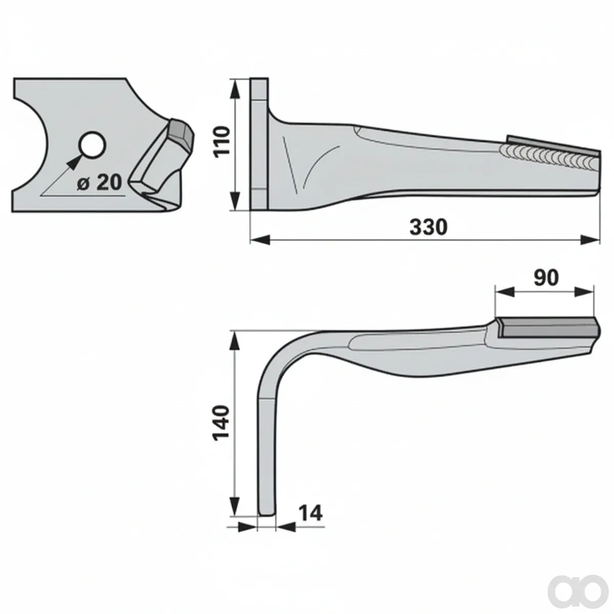 Prillinger - 00281117 - Kreiseleggenzinke Stangen HM Anstelle