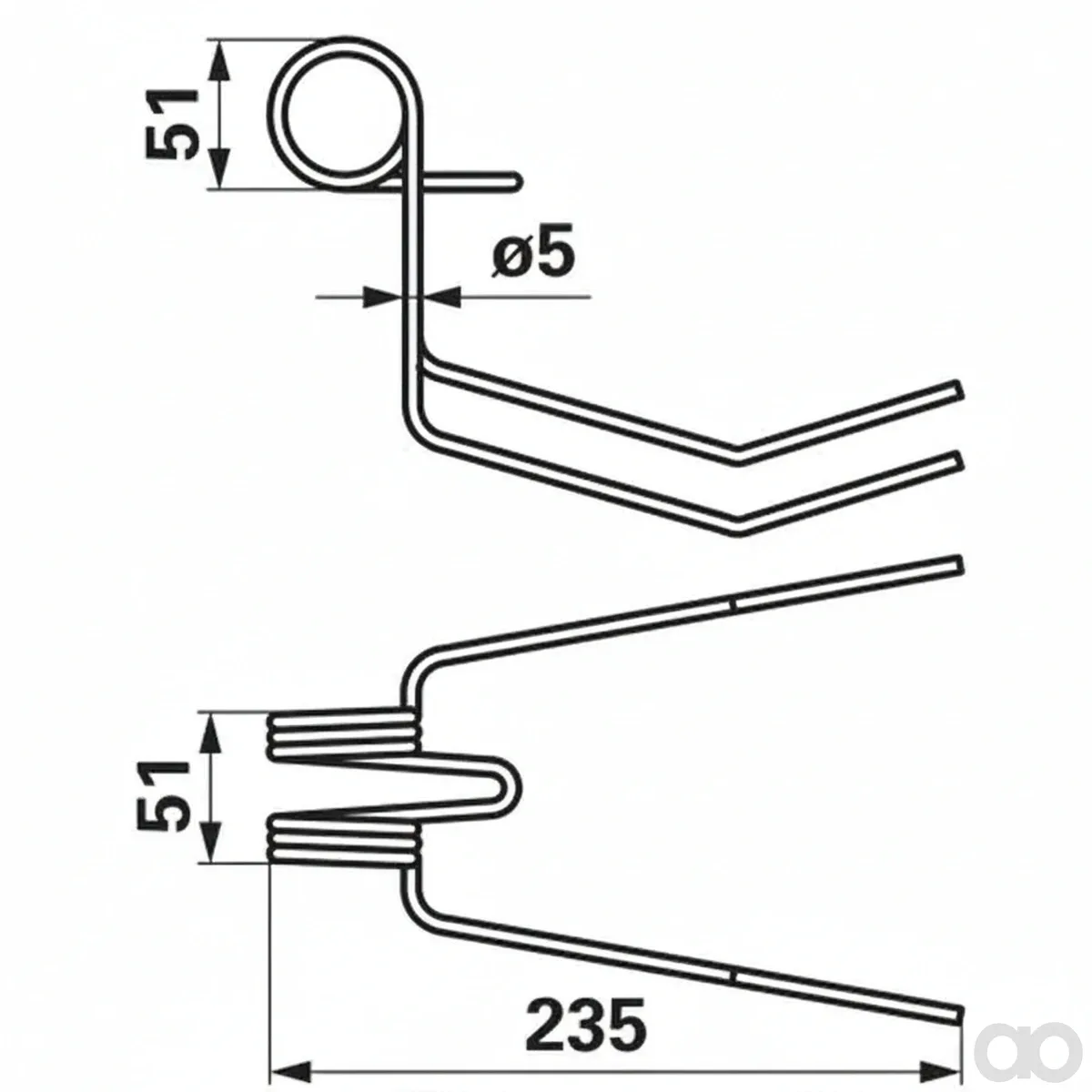 Prillinger - 00310395 - Saatstriegelzinke Anstelle Von