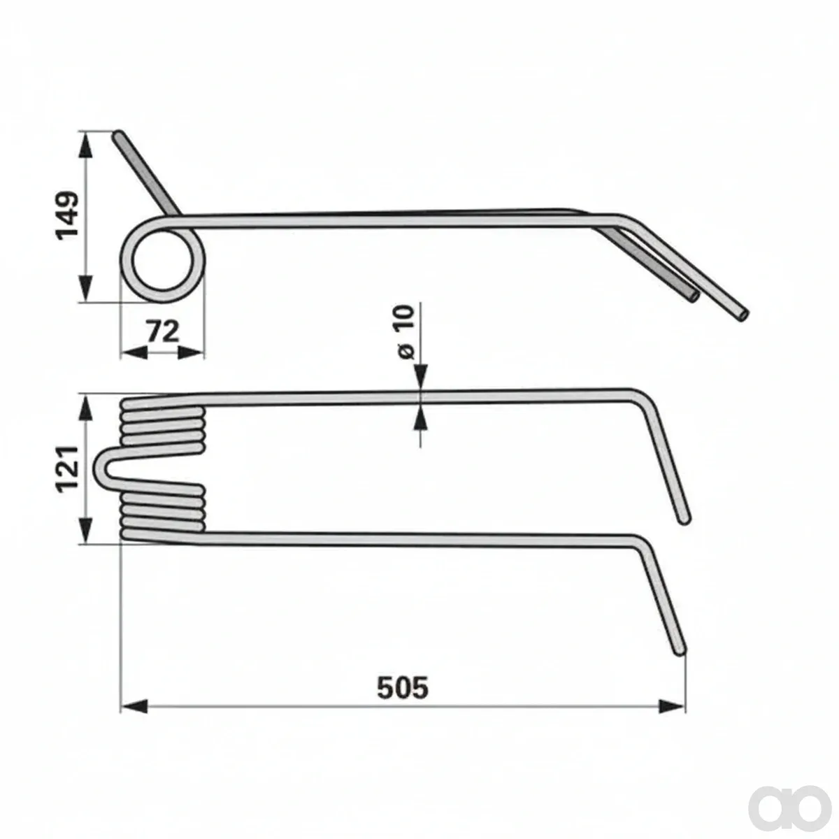 Prillinger - 00310745 - Saatstriegelzinke Anstelle Kuhn