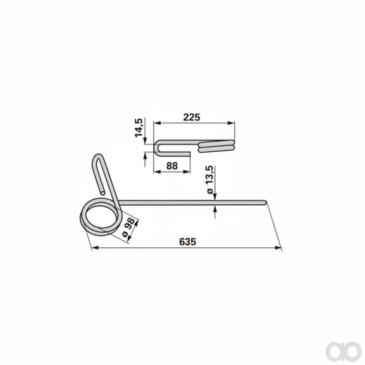 Prillinger - 00310819 - Saatstriegelzinke Anstelle Von