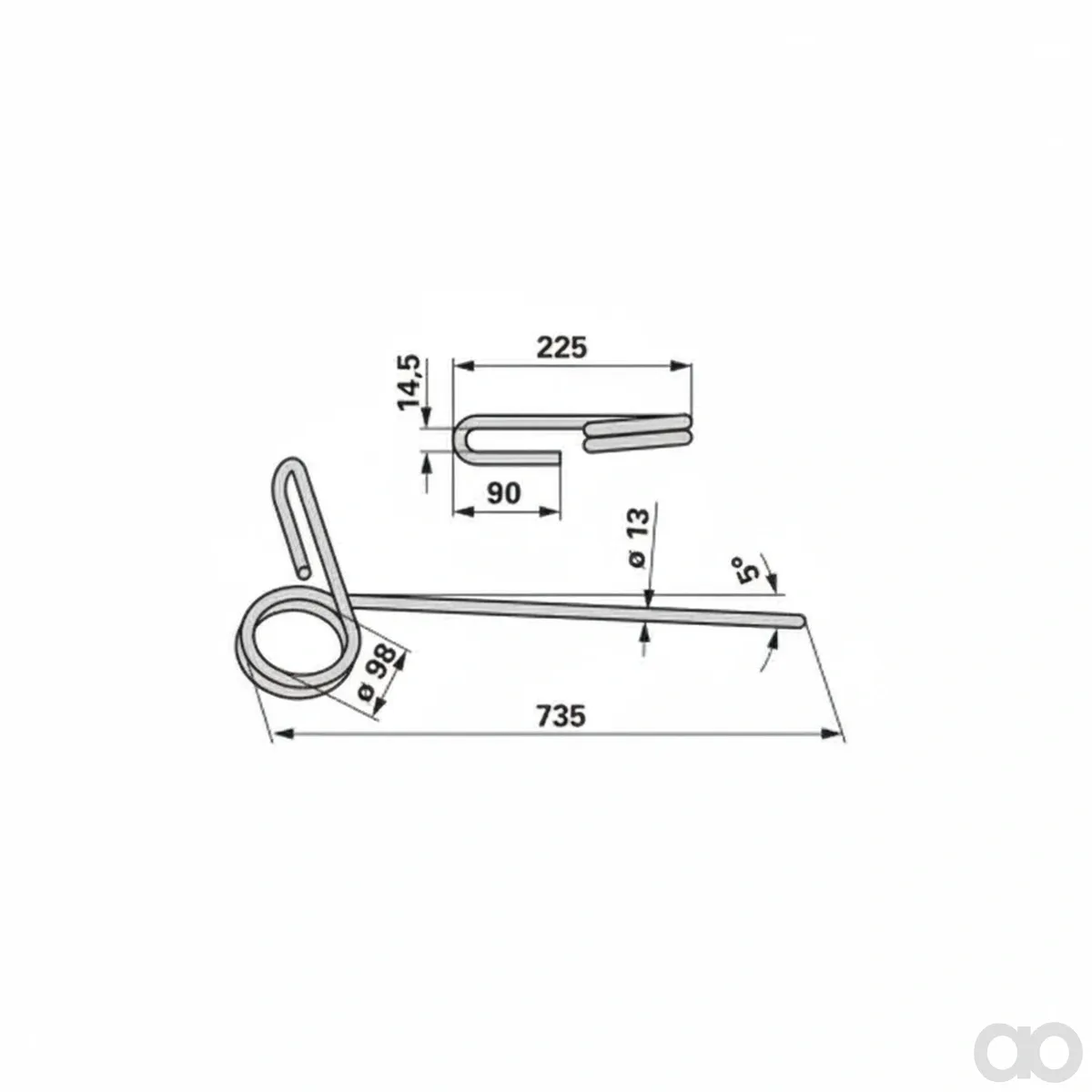 Prillinger - 00310820 - Saatstriegelzinke Anstelle Von