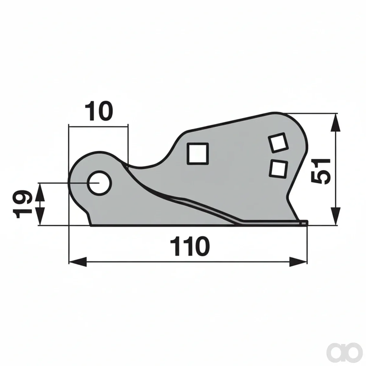 Prillinger - 00317031 - Gleitfusshalter Stangen Anstelle