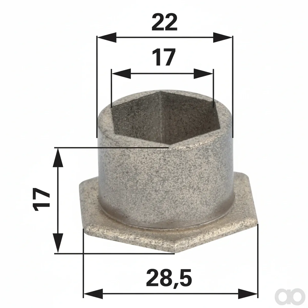 Prillinger - 00318545 - Sechskantbuechse Nordsten 7000