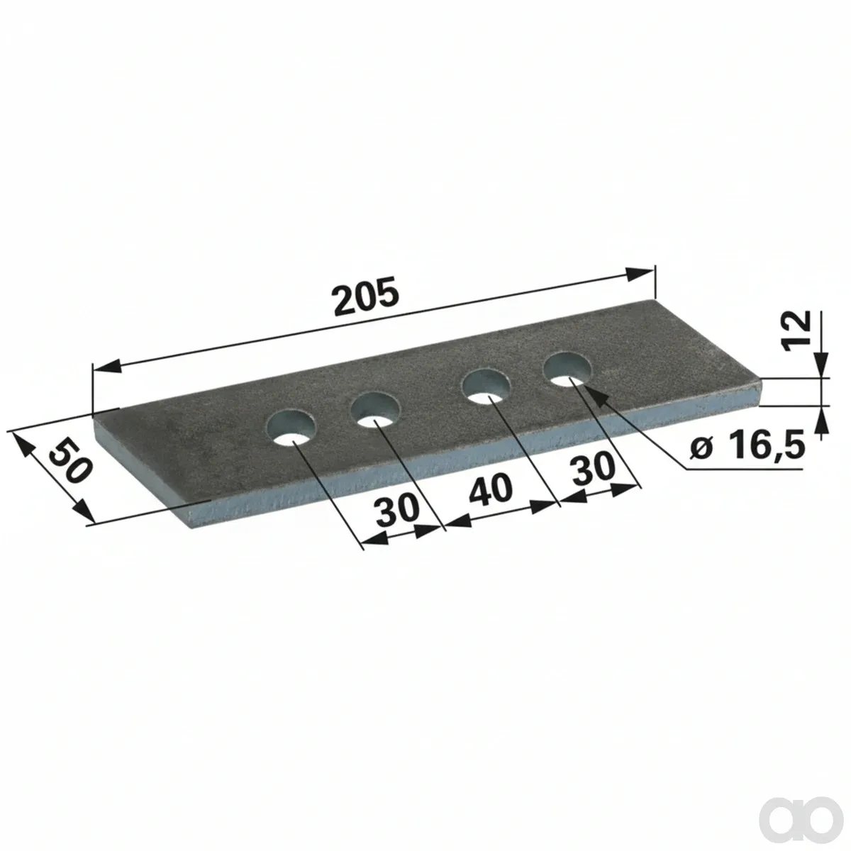 Prillinger - 00364402 - Schraubzinken 205X50X12, Zu Te
