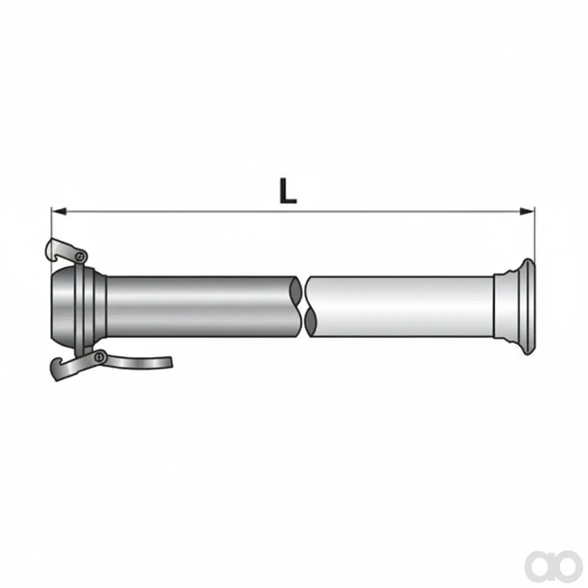 Prillinger - 00380305 - Saugrohr Gerade Bauer Komplett
