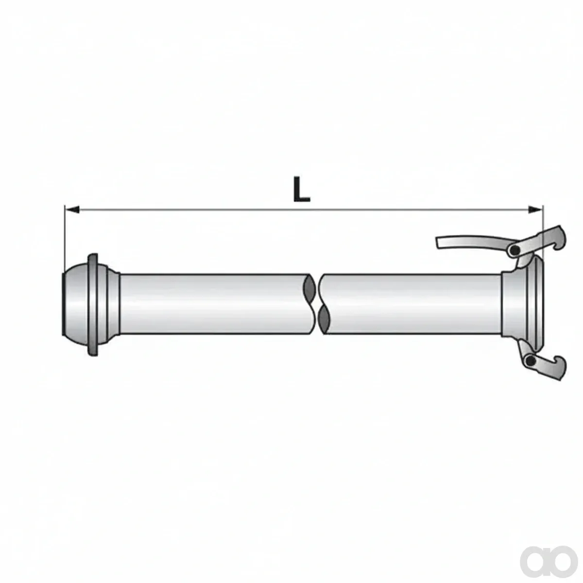 Prillinger - 00380384 - Saugrohr Gerade Ital. Komplett