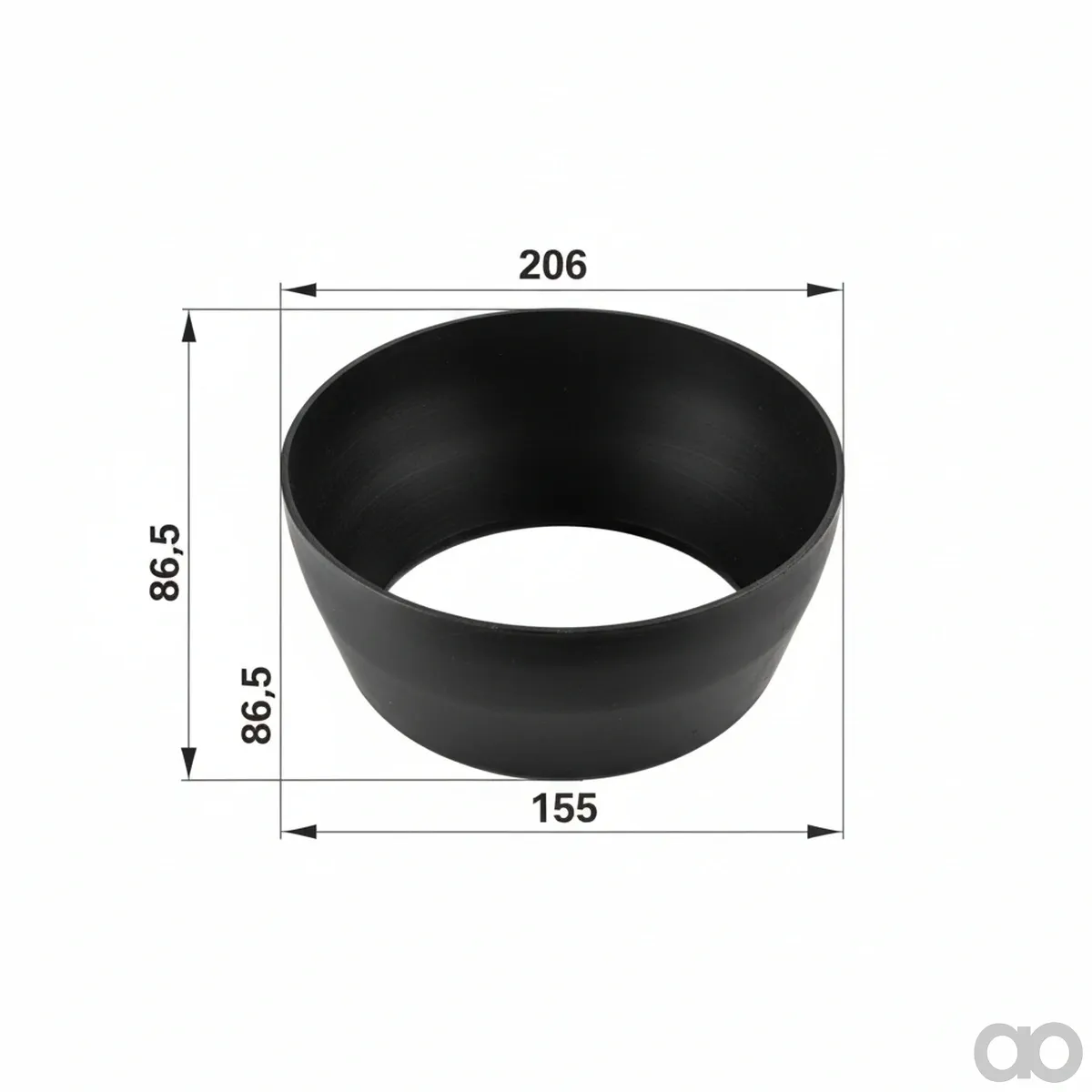 Prillinger - 00380689 - Reduzierstueck 206X150X2 Mm Rohr