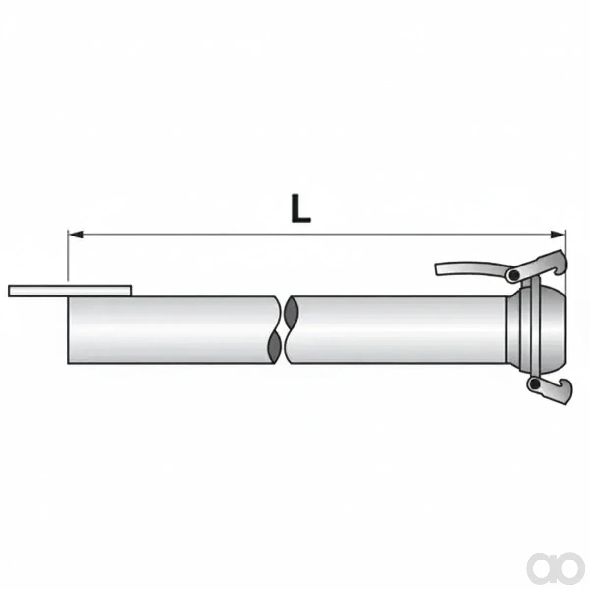 Prillinger - 00382502 - VT Saugrohr Gerade Bauer 6 Zoll