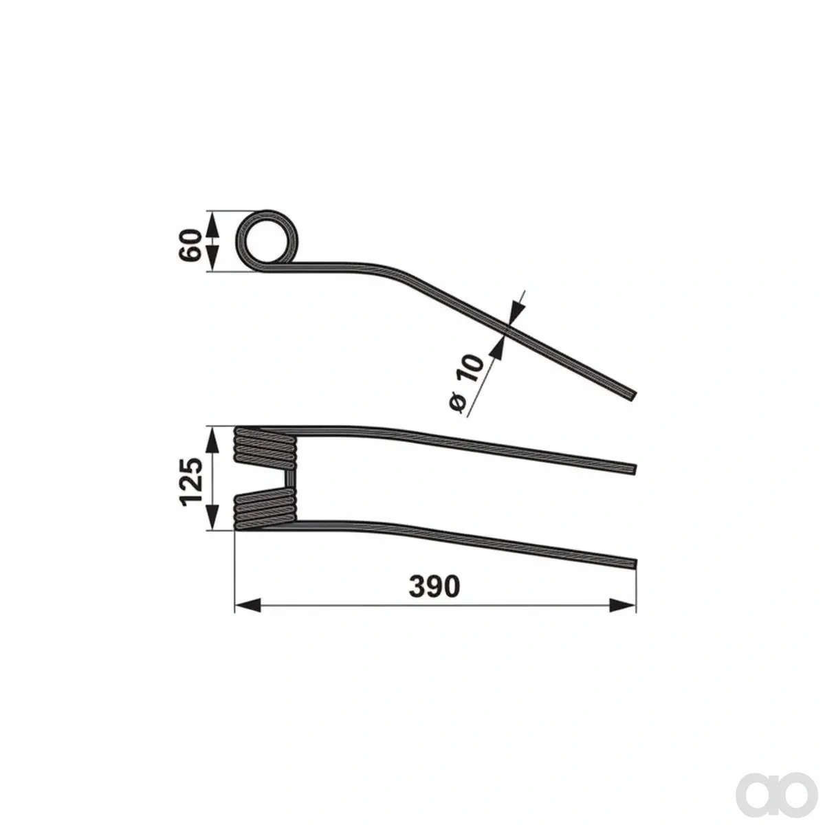 Prillinger - 00401413 - Kreiselheuerzinke Gelb Anstelle