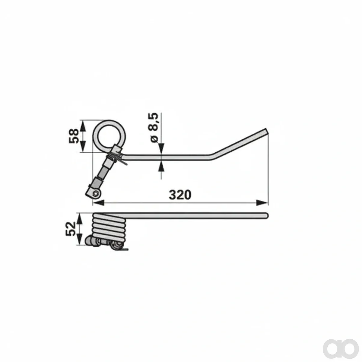 Prillinger - 00401511 - Einzelzinke Vollstaendig Anstelle