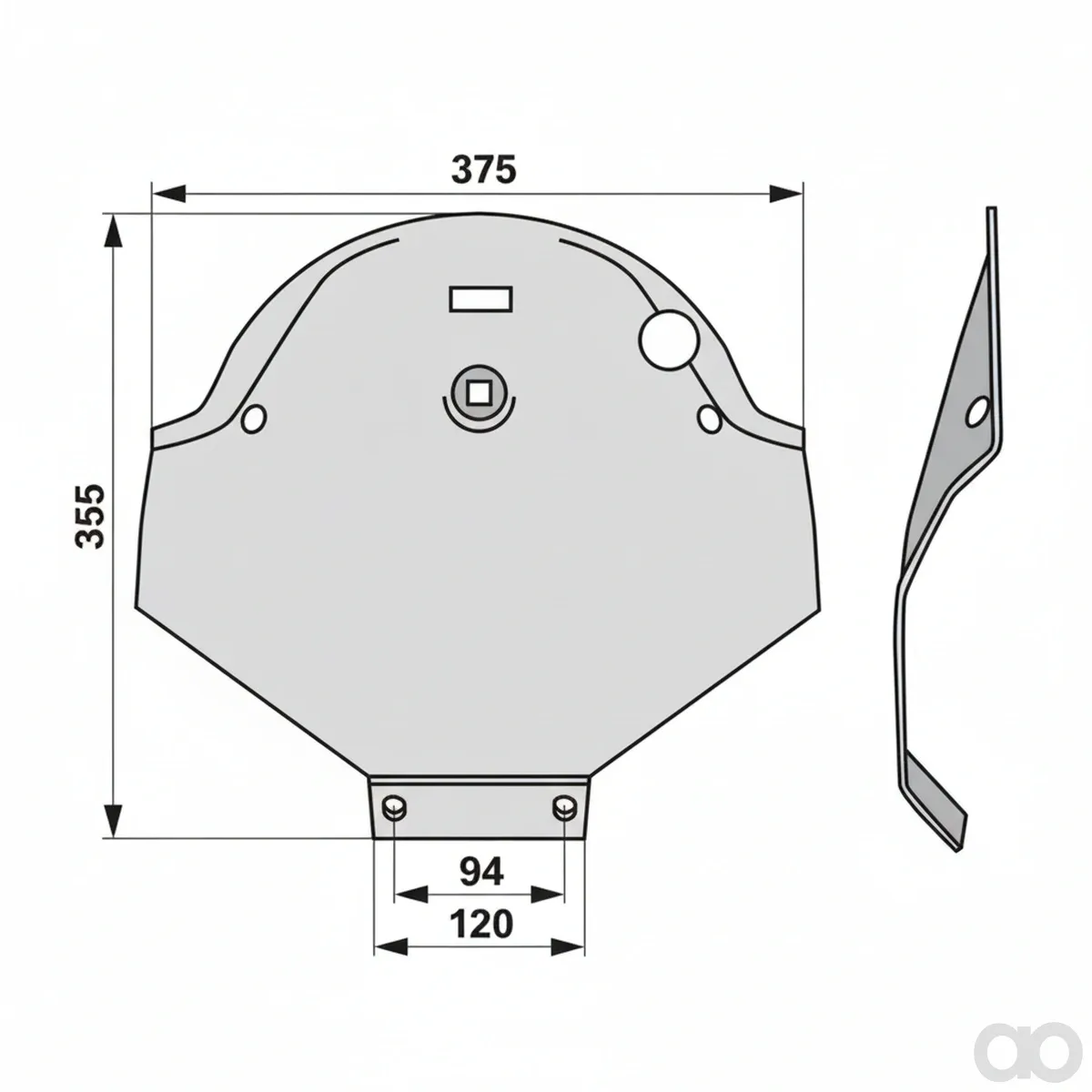 Prillinger - 00413159 - Gleitkufe Original Lely 4.1220