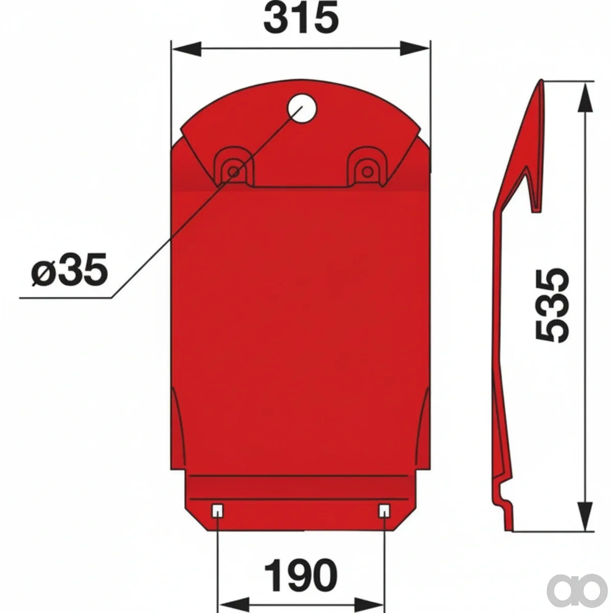Prillinger - 00413703 - Gleitkufe Anstelle Von Kuhn 56