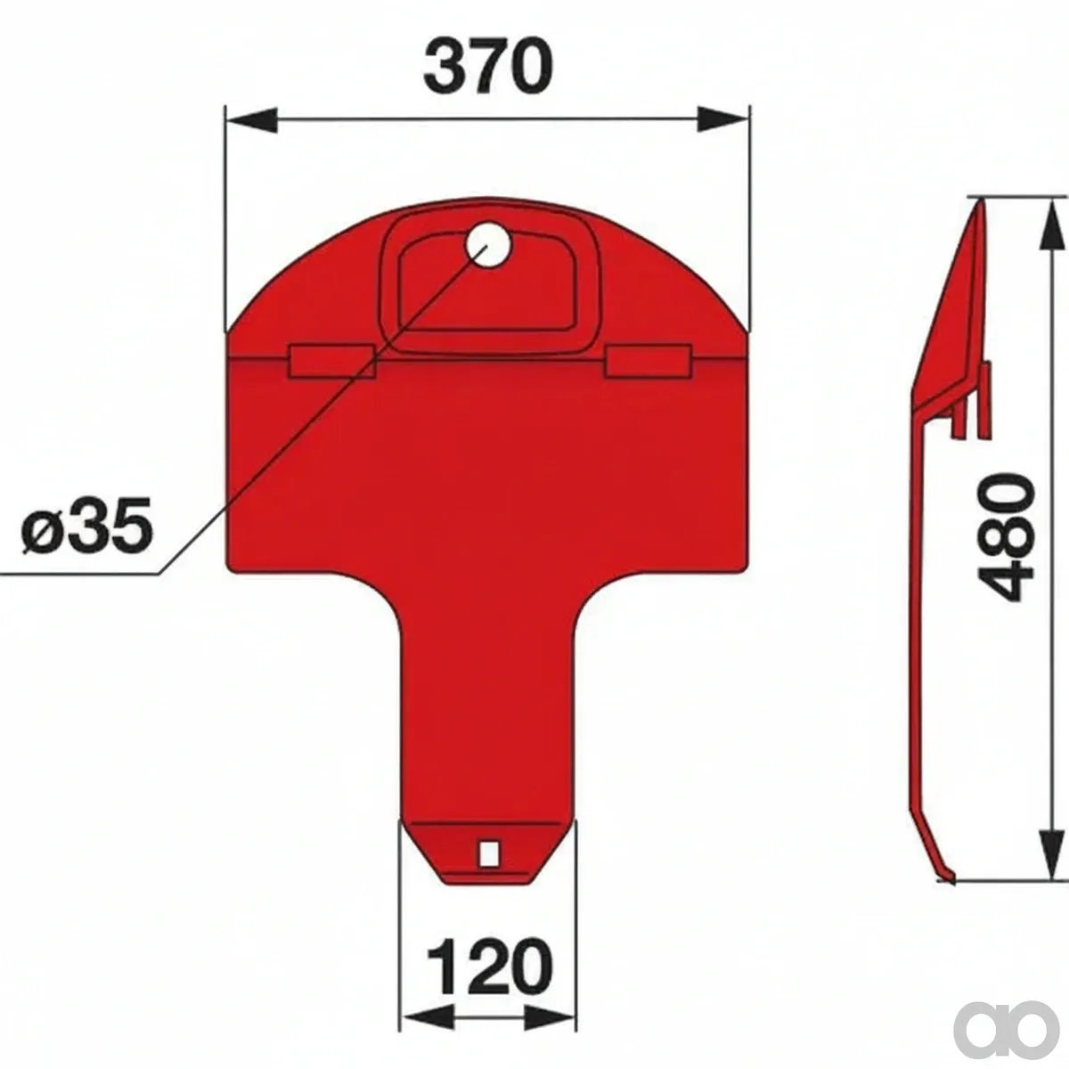 Prillinger - 00413710 - Gleitkufe Original Kuhn K68001