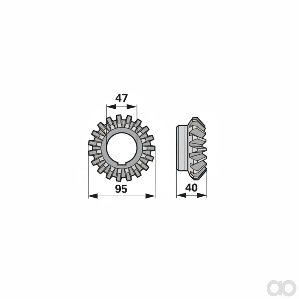 Prillinger - 00422558 - Kegelrad Z19 Anstelle Von Et28